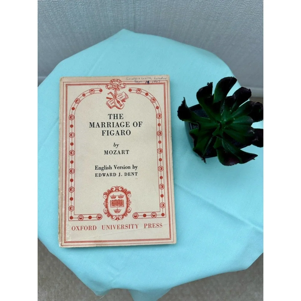 The Marriage of Figaro English Version Edward J. Dent-Reprint 1965-Oxford Press